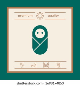 Infant, neonate, newborn icon. Graphic elements for your design