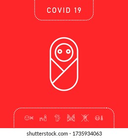Infant, neonate, newborn icon. Graphic elements for your design