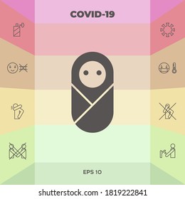 Infant, neonate, newborn icon. Graphic elements for your design