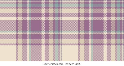 Vector de tartán de patrón infantil, tela de cuadros coreanos. Elegante textura de fondo sin fisuras a cuadros en paleta de colores claros y pastel.