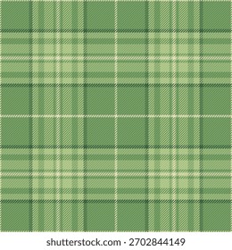 Infant plaid seamless texture, smooth textile vector pattern. Figure background check fabric tartan in green and pastel colors palette.