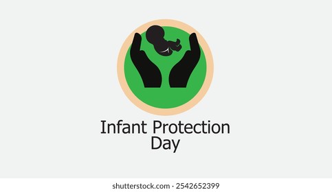 Infant Protection Day or associated events may be made using vector illustration pictures concerning the holiday. design of a flyer, a celebration for social media.