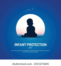 Día de protección infantil Cartel creativo, Anuncio, postal, publicación en redes sociales, fondo, Plantilla, diseño de tarjetas de felicitaciones, etc. 