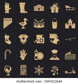 Infant school icons set. Simple set of 25 infant school vector icons for web for any design