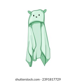 infant towel baby cartoon. little boy, shower kid, newborn hygiene infant towel baby sign. isolated symbol vector illustration
