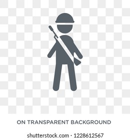 Infantry icon. Infantry design concept from Army collection. Simple element vector illustration on transparent background.