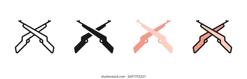 Infanterie-Icon-Paket in mehreren Stilen