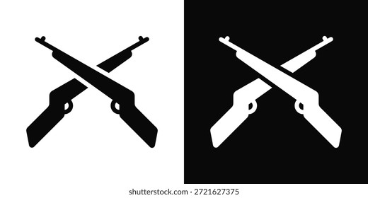 Infantry Icon White And Black Background Style