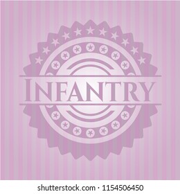 Infantry retro pink emblem