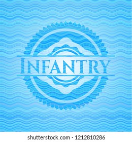 Infantry water emblem background.