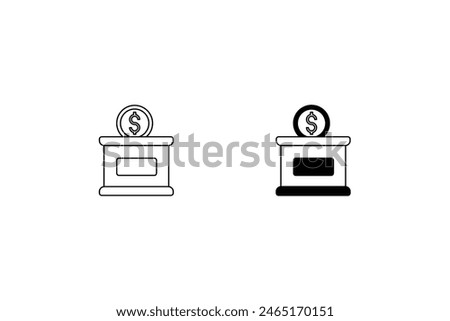 infaq icon with white background vector stock illustration