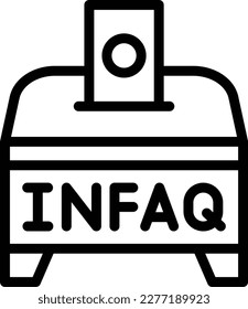 Ilustración de diseño de iconos del vector Infaq