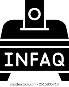 Infaq-Vektorsymbol-Entwurfsgrafik