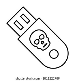 

Icono vectorial de estilo de línea de unidad infectada que puede modificar o editar fácilmente
