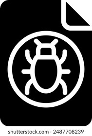 infected glyph icon illustration vector