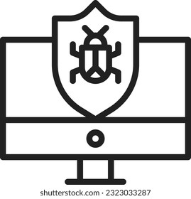 Infected Icon image. Suitable for mobile application.