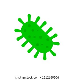 Infection bacteria and pandemic virusisolated on white background