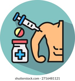 Infection Control Icon isometric Vector Illustration