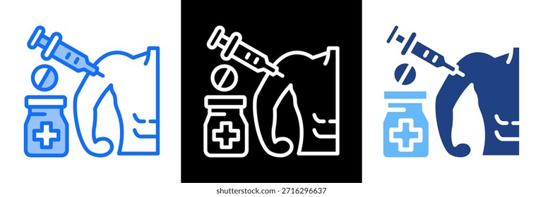 Infection Control Icon triplestyle Vector Illustration