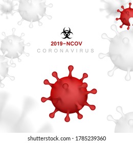 Infection Coronavirus 2019-nCoV Virus Covid Background. EPS10 Vector