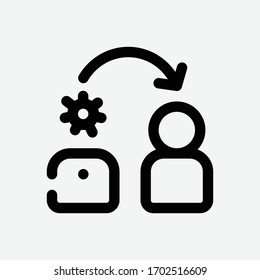  infection coronavirus, infection icon, elements of corona and healthy icon set, premium line icon for web design and app development