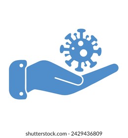 VECTOR DE ENFERMEDAD DE INFECCIÓN AZUL Y BLANCO