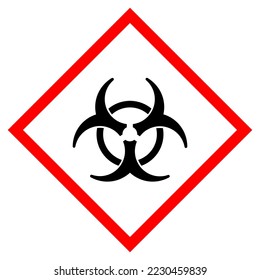 Infection Hazard Label Symbol Sign ,Vector Illustration, Isolate On White Background Label .EPS10