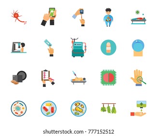 Infection icon set