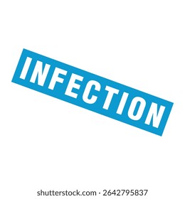 Infection Letter Rubber Stamp Vector Design Template