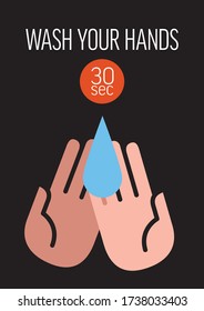 Infection prevention infographic template - wash your hands poster