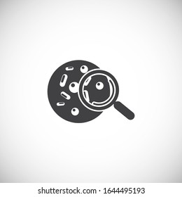 Infection prevention related icon on background for graphic and web design. Creative illustration concept symbol for web or mobile app.