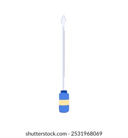 infection sterile swab cartoon. cleanliness laboratory, medical microbiology, diagnostics healthcare infection sterile swab sign. isolated symbol vector illustration