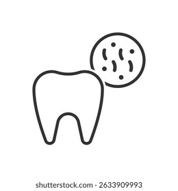 Ícone de dente de infecção - Ícone de dente de gengiva