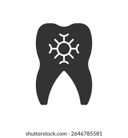 Infection Tooth Icon - Gum Tooth Icon