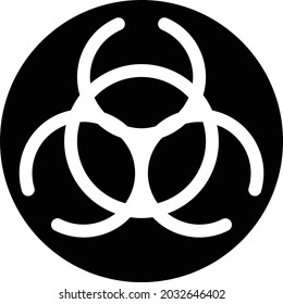 infection vector glyph flat icon