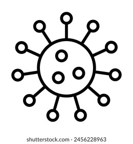 Design des Symbols für die Infektionslinie der Vektorgrafik