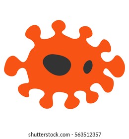 Infection vector pictograph. Style is flat graphic symbol.