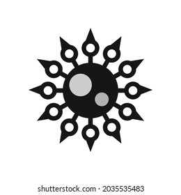 infection virus icon of medical vector concept flat abstract design