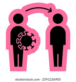Infection virus solid glyph icon