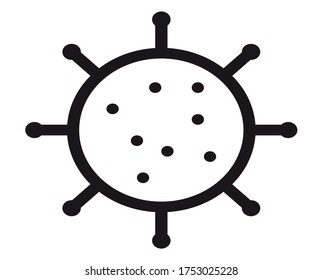 Infections icon vector for web and app