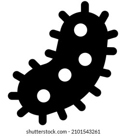 Infectious disease causing virus with the bacterial to a host around it