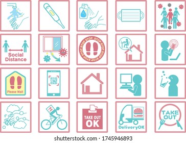 Infectious Disease Control Icon Set