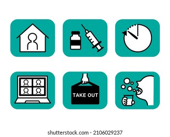 Infectious Disease Control Icon Set