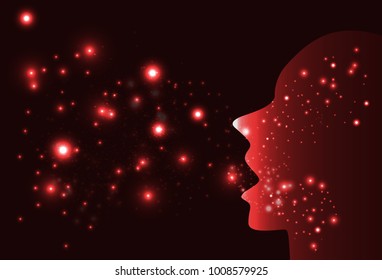 Infectious disease epidemiology medical health care spread of microbes particles flu concept background