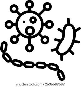 Infectious Disease Icon Element For Design
