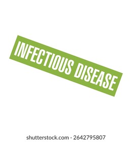 Infectious Disease Letter Rubber Stamp Vector Design Template