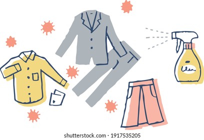 Infectious disease prevention measures, sterilization of clothing