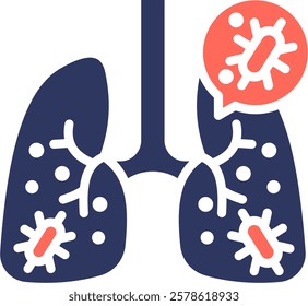 Infectious Diseases Icon Mixed Vector Illustration