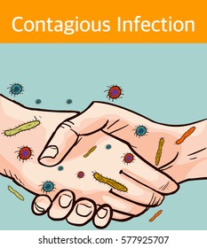 Infectious diseases vector illustration