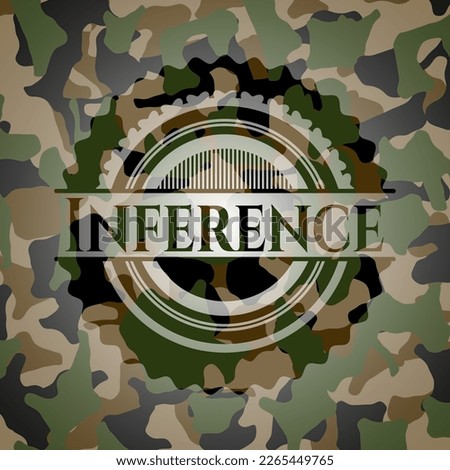 Inference camouflage emblem. Vector Illustration. Detailed. 